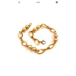 Vintage Pearl 12K Gold Filled Bracelet